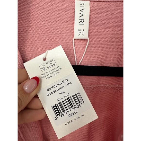 Kivari Brae Boilersuit Jumpsuit Pink - Picture 6 of 8